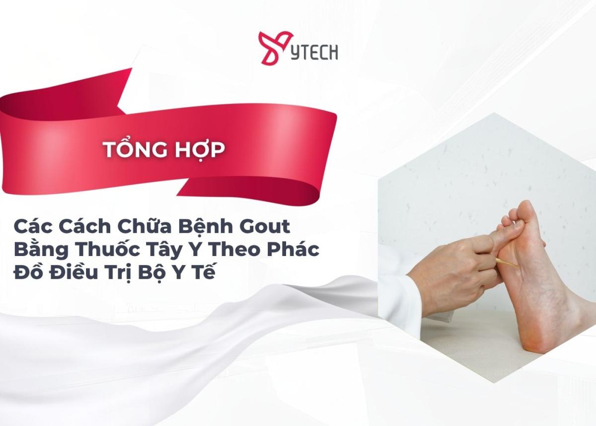 TỔNG HỢP CÁC CÁCH CHỮA BỆNH GOUT BẰNG THUỐC TÂY Y THEO PHÁC ĐỒ ĐIỀU TRỊ BỘ Y TẾ