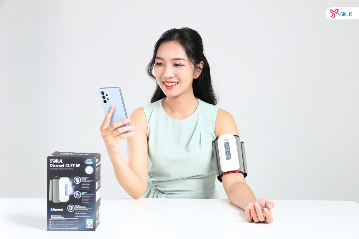 MÁY ĐO HUYẾT ÁP DIAMOND CUFF P80 GIÚP BẠN DỄ DÀNG THEO DÕI SỨC KHỎE TIM MẠCH