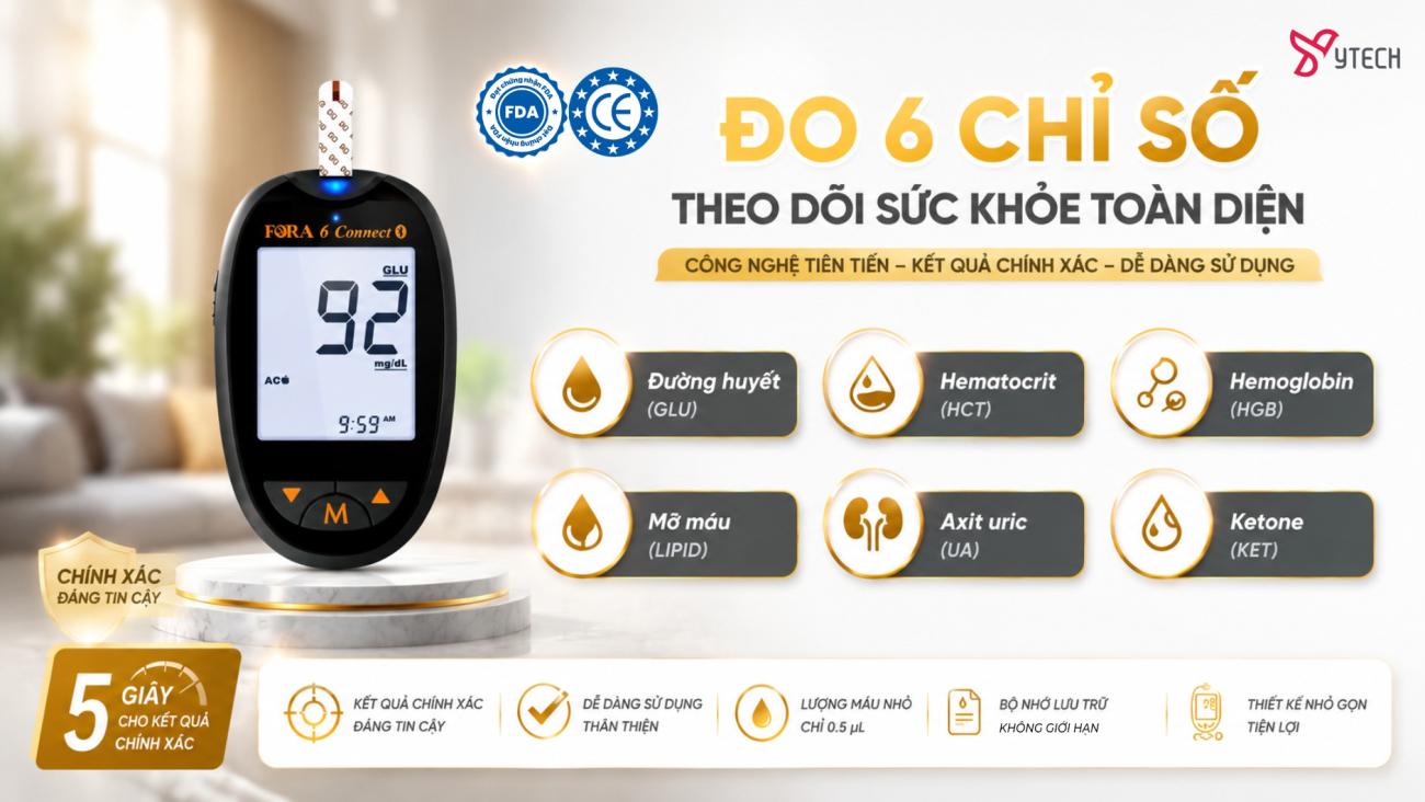 Máy đo đa thông số FORA 6 Connect