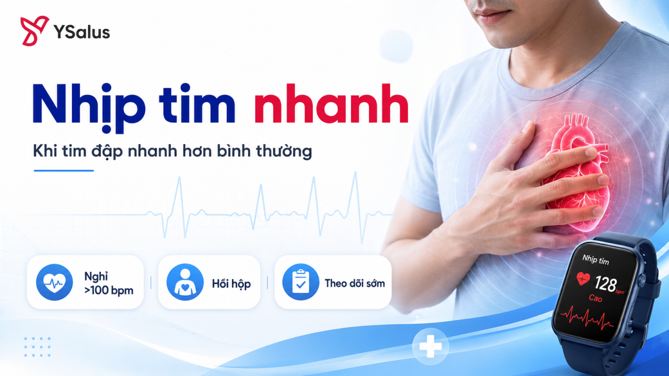 Nhịp tim nhanh khi tim đập nhanh hơn bình thường