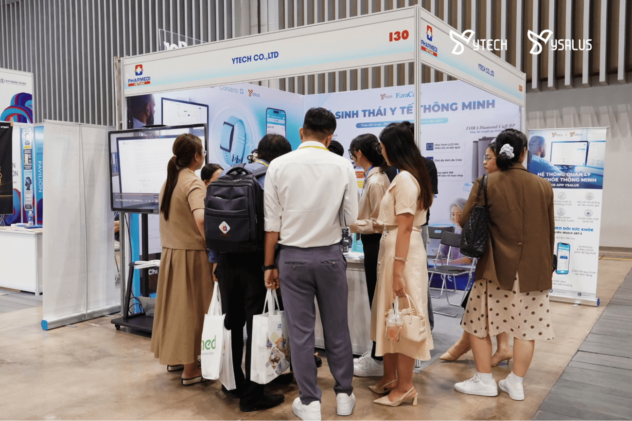 Gian hàng của YTech tại hội nghị Pharmedi & Healthcare Vietnam 2026