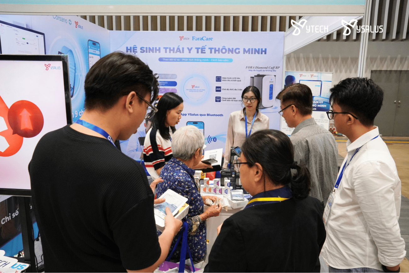 Gian hàng của YTech tại hội nghị Pharmedi & Healthcare Vietnam 2026